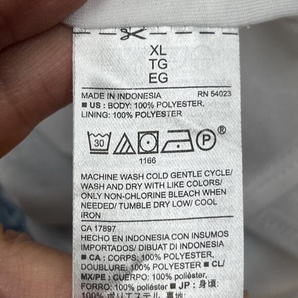 Old Navy Floral Chiffon Maxi Dress Blue Womens Size Large Beachy Sheer Boho - Picture 11 of 16